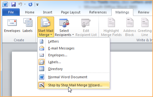 mail merge multiple shipments